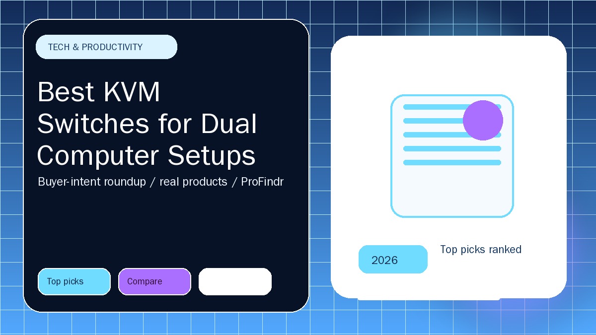 Best KVM Switches for Dual Computer Setups in 2026 — hero image