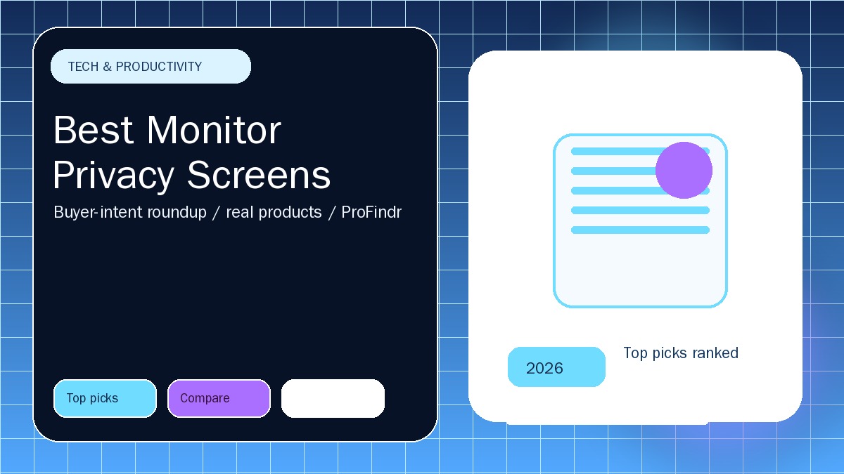 Best Monitor Privacy Screens in 2026 — hero image