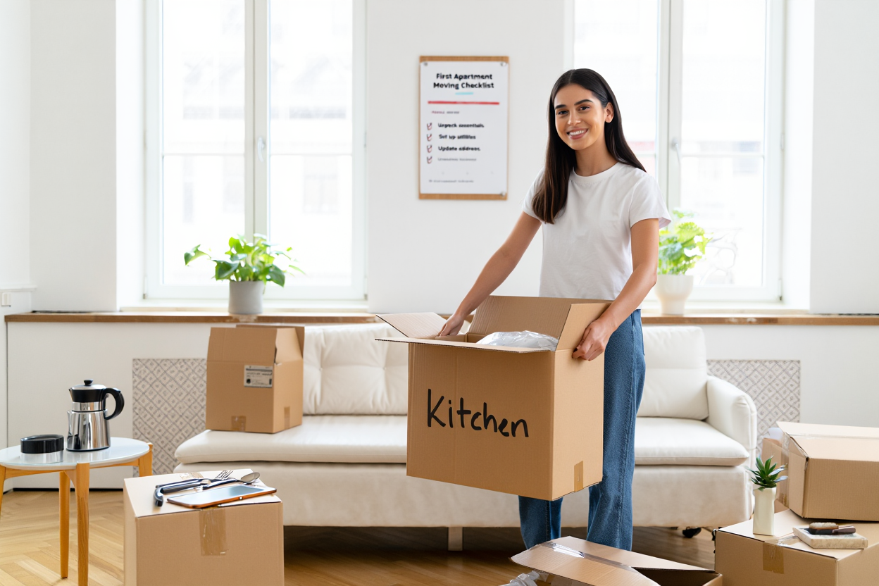 First Apartment Moving Checklist — Complete 2026 Guide — hero image